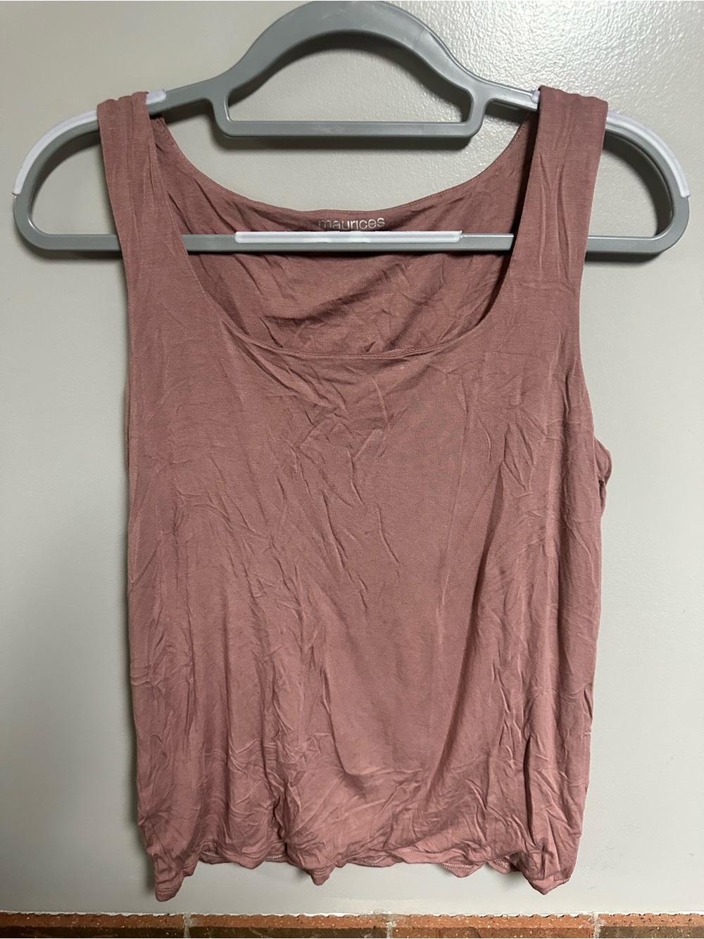Maurices Dusty Rose Scoop Neck Tank Top